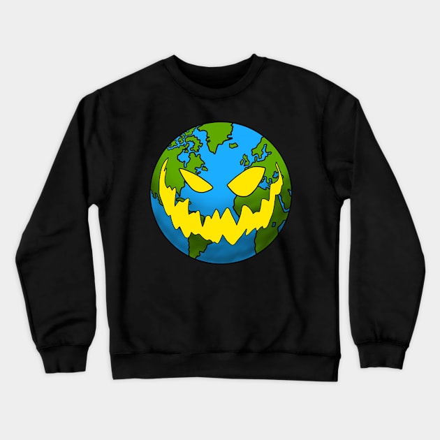 Halloween Earth 2020 Crewneck Sweatshirt by tabslabred